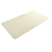 Tapete antiderrapante de hule 35*53cm, color blanco, marca Hospex