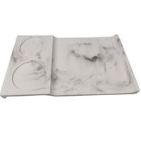 Bandeja para Toallas de Resina, apariencia de M&aacute;rmol, marca Hospex